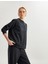Modal Kumaş Rahat Kesim Uzun Kollu Bisiklet Yaka Kadın Basic Sweatshirt 2