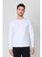 Düğmeli Bisiklet Yaka Uzun Kollu T-shirt NP-Collargo - Ekru 2