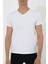 V Yaka T-shirt N-Simplo - Beyaz 4