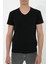 V Yaka T-shirt N-Simplo - Siyah 4