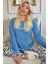 Dream Big Desenli Bambu Uzun Kol Kadın Pijama Takımı 1