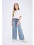 Kız Çocuk Wide Leg Geniş Paça Jean Trousers D7093A825SM 1
