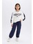 Kız Çocuk Paraşüt Kargo Jogger Paça Pamuklu Pantolon D7608A825SP 5