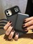 iPhone 11 Uyumlu Kamera Çerçeve Standlı Siyah Karbon Deri Cüzdanlı Kılıf 4
