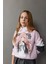 Kız Çocuk Relax Fit Bisiklet Yaka Baskılı Sweatshirt E0460A825SP 3