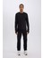 Fit Slim Fit Dar Kesim Bisiklet Yaka Sporcu Uzun Kollu Tişört A3961AX24WN 2