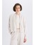 Relax Fit Hakim Yaka Basic Düz Fermuarlı Soft Touch Sweatshirt E5817AX25SP 1