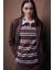 Coool Loose Fit Polo Yaka Çizgili Uzun Kollu Tişört E4915AX25SP 1
