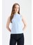 Regular Fit Bisiklet Yaka Basic Düz Kolsuz Atlet E7619AX25SP 4