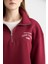 Regular Fit Fermuarlı Dik Yaka Baskılı İçi Yumuşak Tüylü Kalın Sweatshirt Tunik E8846AX24CW 5