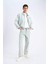 %100 Pamuk Baggy Fit Geniş Kalıp Normal Bel Geniş Paça Yıkamalı Jean Pantolon D7278AX25SP 2