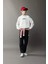 Erkek Çocuk Oversize Geniş Kalıp Kapüşonlu Nakışlı Sweatshirt D8498A825SP 2