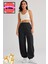Kışlık Bol Kalıp Kalın Eşofman Baggy Sweatpants Jogger Siyah-Gri 3