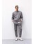 Boxy Fit Bisiklet Yaka Basic Düz Pike Sweatshirt E1519AX25SP 2