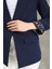 Kadın Düğmesiz Cepli Astarlı Katlanılabilir Kol Blazer Ceket 2