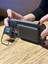 iPhone 16 Pro Uyumlu Kamera Çerçeve Standlı Gri Karbon Deri Cüzdanlı Kılıf 4