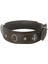 Deri Doğal Taşlı Köpek Boyun Tasması 33-37 cm x-Small Kahverengi 3