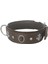 Deri Doğal Taşlı Köpek Boyun Tasması 33-37 cm x-Small Kahverengi 5