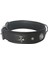 Deri Parlak Taşlı Köpek Boyun Tasması 44-50 cm Medium Siyah 5