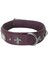 Deri Parlak Taşlı Köpek Boyun Tasması 38-43 cm Small Mor 5