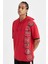 Fit NBA Houston Rockets Kırmızı Oversize Geniş Kalıp Kapüşonlu Baskılı Kısa Kollu Tişört C9277AX24AU 1