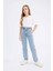 Kız Çocuk Paperbag Jogger Paça Pamuklu Jean Pantolon D7112A825SM 2