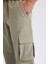 DeFactoFit Sporcu Jogger Eşofman Altı Slim Fit Dar Kesim Dokuma Kargo Cepli Standart Paça D3884AX24WN 5