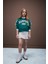Kız Çocuk Relax Fit Bisiklet Yaka Baskılı Sweatshirt D7442A825SP 2