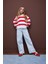 Kız Çocuk Relax Fit Polo Yaka Çizgili Sweatshirt D7443A825SP 2