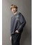 Erkek Çocuk Oversize Geniş Kalıp Bisiklet Yaka Sırt Baskılı Sweatshirt D8497A825SP 4