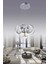 Heracles 3 Renk Gümüş ( Sarı Beyaz ve Gün Işığı ) Luxury LED Kristal Taşlı Salon Avize ve Oturma Odası Avize 1