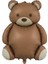 Retro Ayı Folyo Balon Retro Teddy Bear Büyük Ayı Balon 89 x 72 cm 1