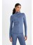 Fit Slim Fit Dar Kesim Fermuarlı Hırka C9409AX24AU 4