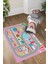 Dijital Baskılı Yol Desenli Yıkanabilir Kaymaz Taban Çocuk Odası Halısı, Çocuk-70-Pembe, 1