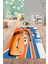 Dijital Baskılı Yarış Araba Desenli Yıkanabilir Kaymaz Taban Çocuk Odası Halısı, Çocuk-61-Turuncu, 4