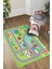 Dijital Baskılı Yol Desenli Yıkanabilir Kaymaz Taban Çocuk Odası Halısı, Çocuk-70-Yeşil, 1