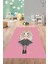Dijital Baskılı Çizgi Film Prenses Desen Yıkanabilir Kaymaz Çocuk Odası Halısı, Çocuk-79-Pembe, 1