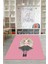 Dijital Baskılı Çizgi Film Prenses Desen Yıkanabilir Kaymaz Çocuk Odası Halısı, Çocuk-79-Pembe, 2