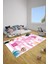 Dijital Baskılı Kraliçeli Seksek Model Yıkanabilir Kaymaz Taban Çocuk Odası Halısı, Çocuk-76-Pembe, 3