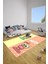 Dijital Baskılı Iki Renkli Desen Yıkanabilir Kaymaz Taban Çocuk Odası Halısı, Çocuk-83-Sarı, 2