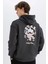 Keith Haring Boxy Fit Kapüşonlu Sırt Baskılı Sweatshirt C6520AX24AU 1