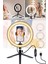 Ring Light Sürekli Işık 8 Inch Halka Işık Youtuber Video Makyaj Kuaför Işığı 20 cm 3