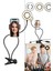 LED Ring Light Youtuber Light Stüdyo Işığı Akrobat Selfie LED Masa Lambası 3 Renk Işıklı 2in1 1