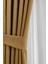Hardal Şık Doğal Keten Fon Perde - Tek Kanat ve Bağlama Koluyla Beraber 1