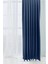Lacivert Şık Doğal Keten Fon Perde - Tek Kanat ve Bağlama Koluyla Beraber 2
