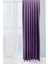 Mor Şık Doğal Keten Fon Perde - Tek Kanat ve Bağlama Koluyla Beraber 2