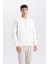 Slim Fit Bomber Mont Ceket Dar Kesim Kolej Yaka Fermuarlı Çift Cepli Mevsimlik Hafif D7319AX25SP 4