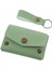 Açık Yeşil Renk Deri Cüzdan ve Anahtarlık Seti, Yüksek Kalite Hediyelik Ürün Seti 1