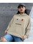 Hüzünlü Geometrik Gözler Kadın Baskılı Sweatshirt 1