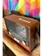 Ahşap Görünümlü Retro Bluetooth Radyo Usb,aux ve Sd Kart Girişli 1